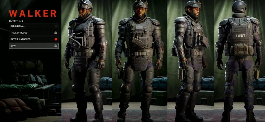 Как открыть костюм ZWAT Outfits в Back 4 Blood?